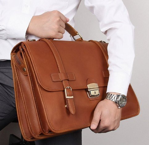 英倫風のブリーフケースの新型の本革の精緻なビジネス男性のバッグ狂った馬の皮のハンドバッグのコンピュータのバッグです拍卖