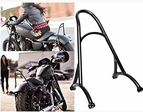 ハーレーXL883 1200 48 72改装後クッション背もたれクッション背もたれ枕背中保護ブラケットです拍卖