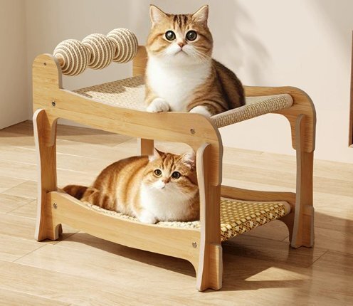 猫の寝床猫のひっかき板一体猫の寝床剣麻四季の通用を重ねることができます二重の猫の寝床ござクッション上下に敷く拍卖