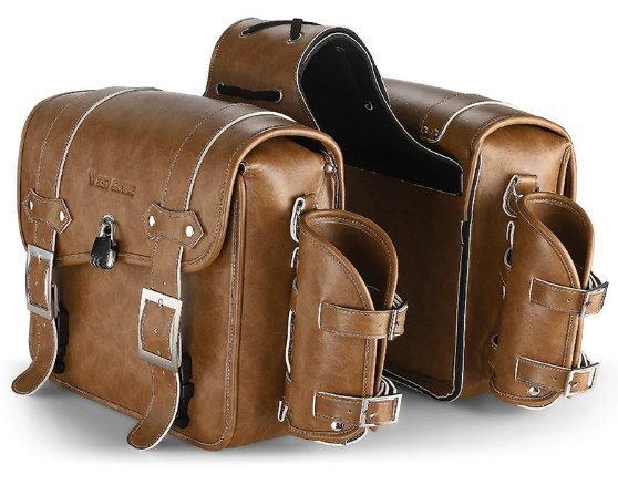 復古二国間包オートバイの両側包西騎者オートバイの側包大容量革収納包装備拍卖