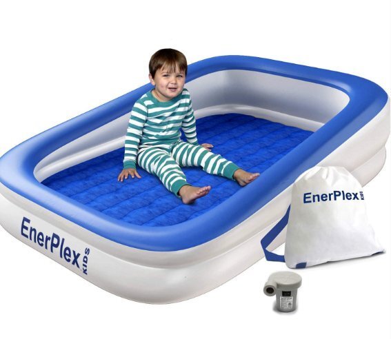 子供の充気旅行ベッド植絨マットレス携帯神器赤ちゃん寝ます柔布ベッド摩擦に強くて厚くなります拍卖