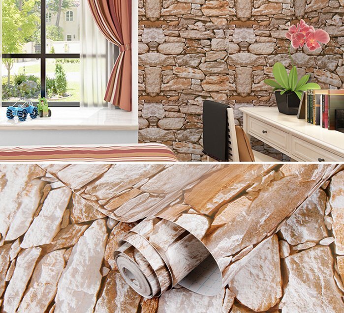 ホテルの壁の紙の貼り付けから防水防潮寝室床屋の服の店レトロな壁紙の張り付け新しい店の壁45*1000cm拍卖