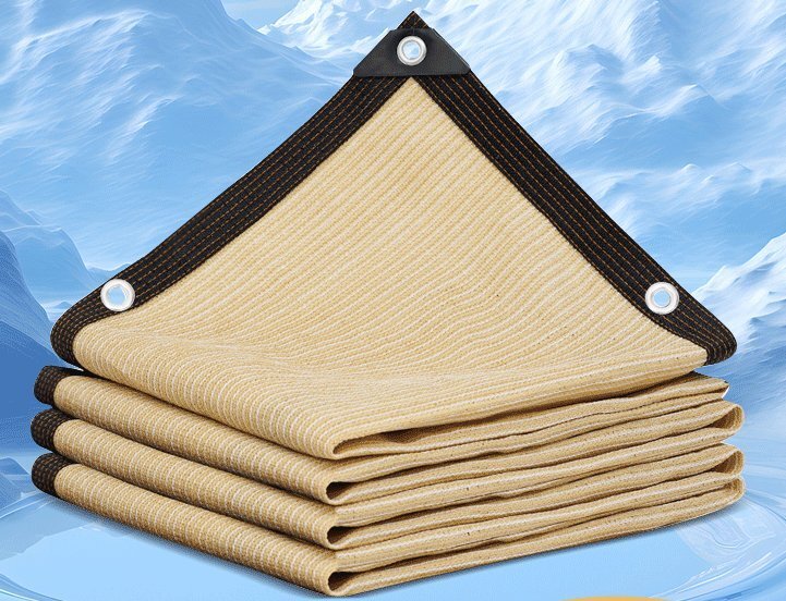 ベージュ色の日よけネット日焼け止めネット四角の帆でアンチエイジング3*3M拍卖