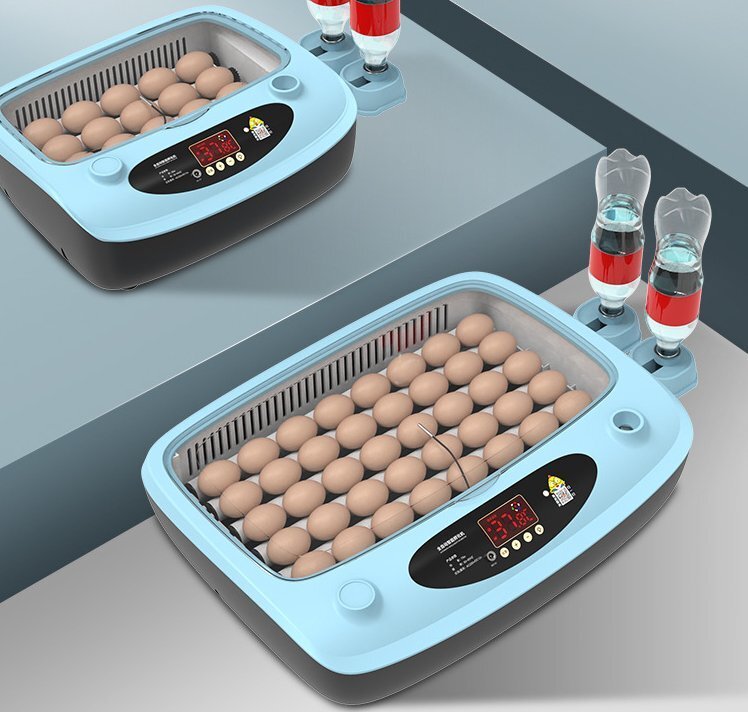 孵化機全自動家庭用インキュベーター鶏鴨鵞鳥鳩ルチン鶏小型卵化器24枚です拍卖