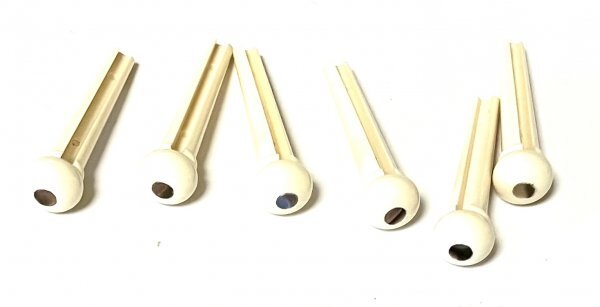 よく鳴る プラスチック製 アバロンタイプインレイ ブリッジピン 6本セット トップインレイ シェル ドット アコギ GIBSON J45 A拍卖
