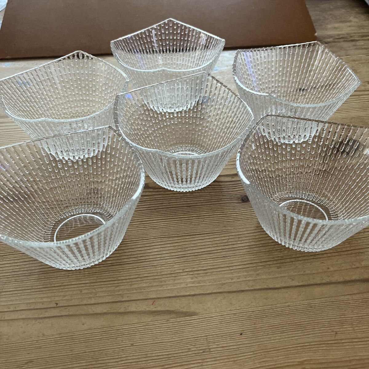 ガラス食器・食器 小鉢・そうめん鉢 6個 直径11cm 高さ7cm 拍卖