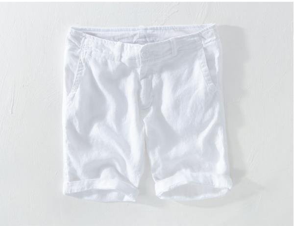 LHW1130★ 新品無地 ショートパンツ ハーフパンツ メンズ 麻100% リネンパンツ 男女 半ズボン 海パン 大きいサイズ有り 選択可29-38拍卖