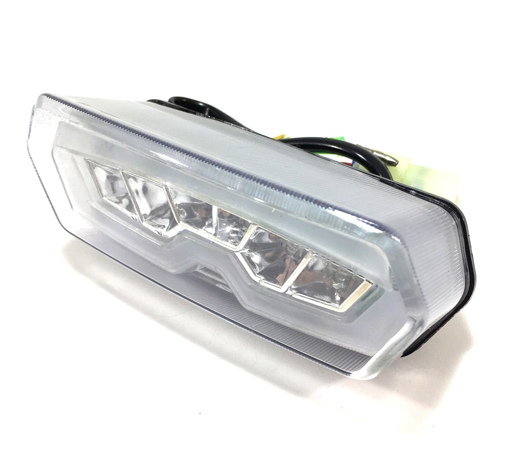 LED ウインカー 付き テールランプ スモール ブレーキ ライト クリアー レンズ グロム MSX125 CBR650F CTX700 等 社外品拍卖