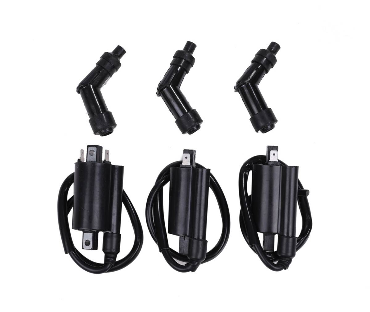 イグニッションコイル 3個セット ポイント 点火式 12V バッテリー 点火 変圧器 GR650 GSX250T GS400 GSX250E GSX400E GSX450E 等 汎用品拍卖