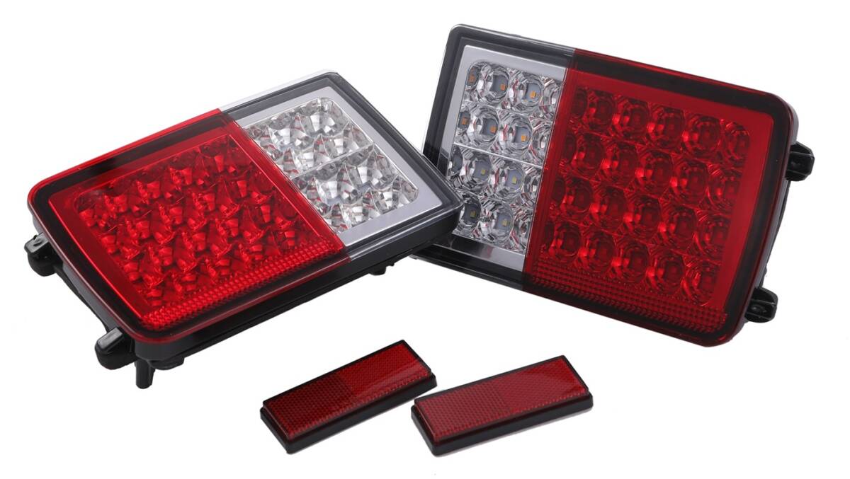 スズキ 用 32連 LED テールランプ ライト 左右セット レッド×クリアー 流れる ウインカー シーケンシャル 純正 交換 エブリイ DA64V DA17V拍卖