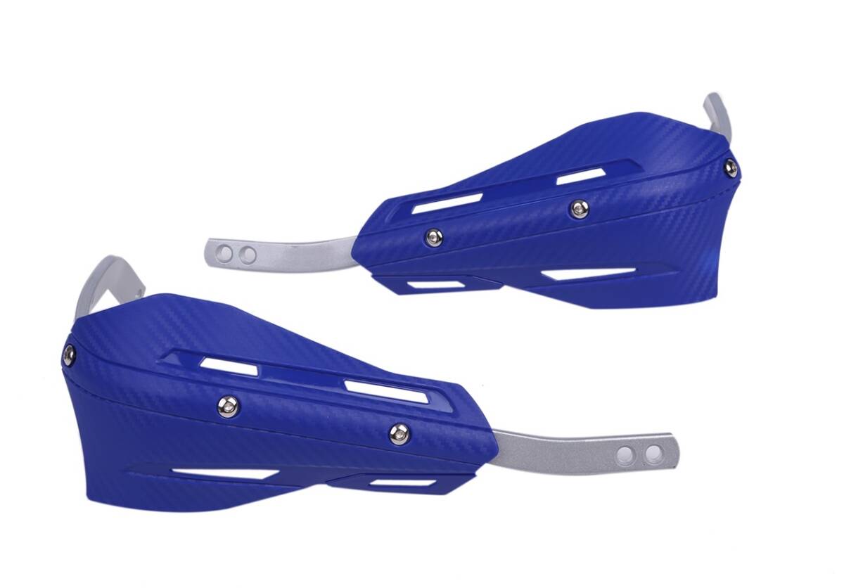 ナックル ガード ハンド ガード カーボン柄 ブルー 青 22.2mm 28.6mm オフロード エンデューロ テーパーバー ファットバー 汎用品拍卖