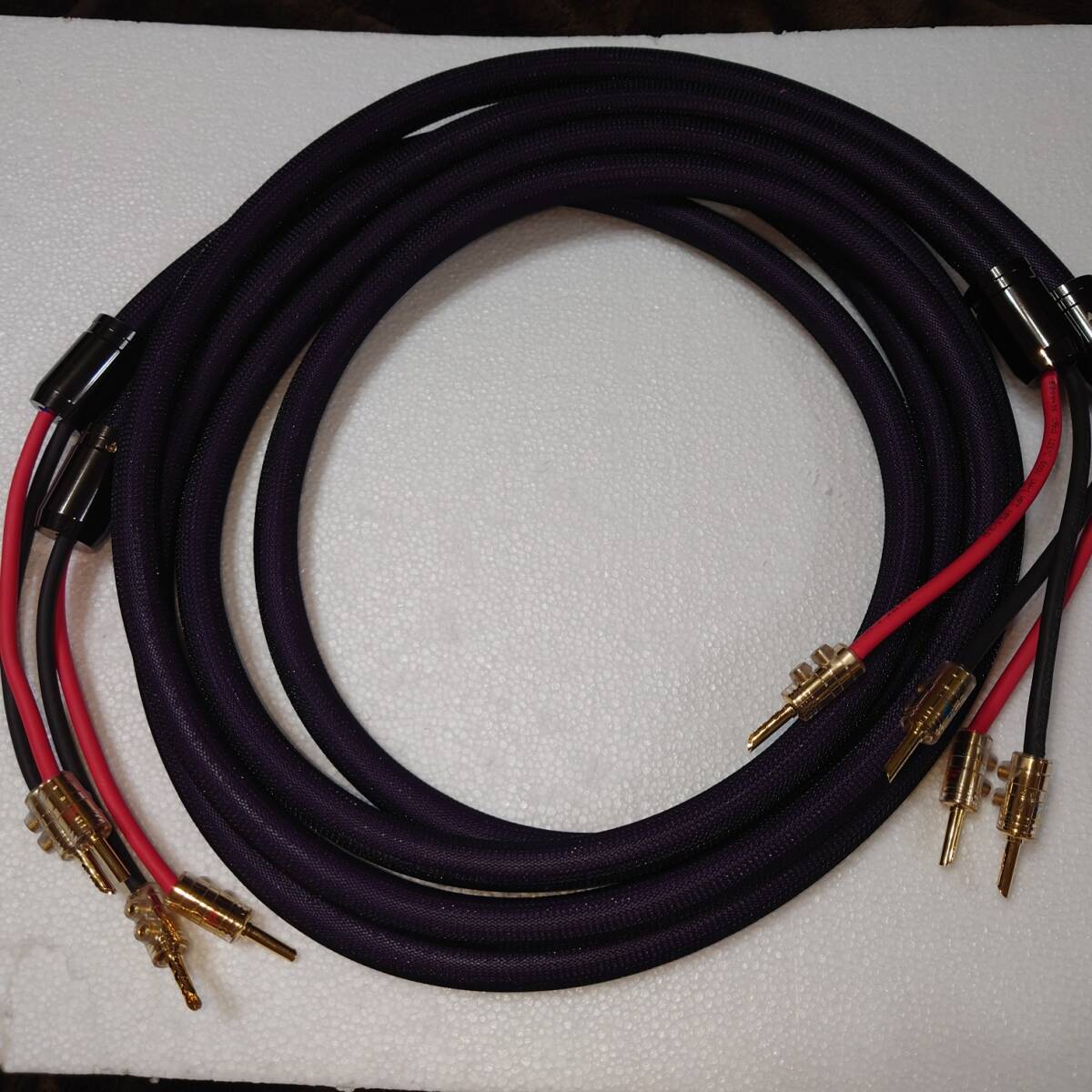 スピーカーケーブル 7N OCC 2.5M×2本 拍卖