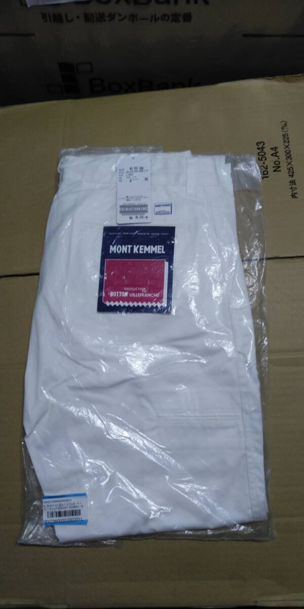 未使用自宅保管品 B.CSTOCK MONT KEMMEL tuck pants カラーホワイト サイズL拍卖