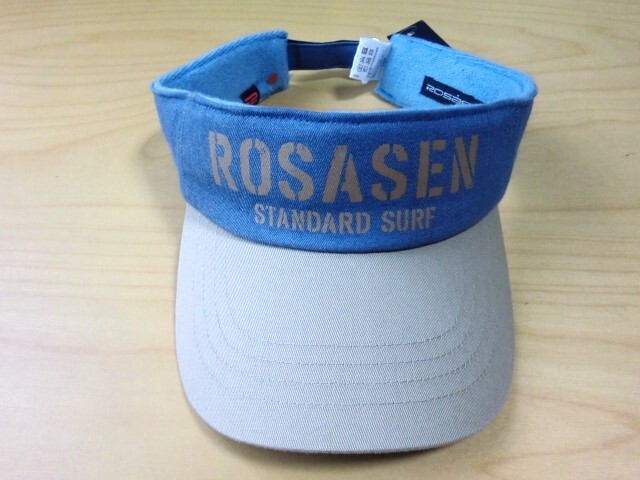 新品タグ付き  ロサーセン(ROSASEN) T/Cツイルバイオウォッシュ配色バイザー メンズゴルフ小物 4400円拍卖
