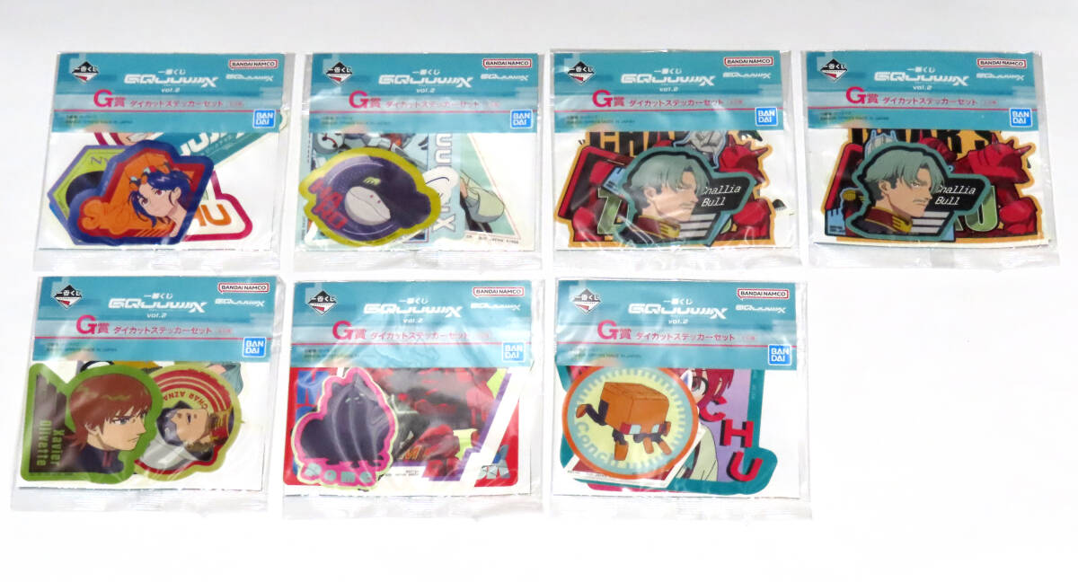 未開封・新品 全6種セット+1点 一番くじ 機動戦士 ガンダム ジークアクス vol.2 G賞 ダイカットステッカーセット シャリア・ブル拍卖