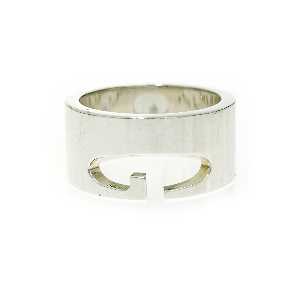 【箱付き】 GUCCI グッチ シルバー カットアウトG リング 11.0g 925刻印 434390 リング・指輪拍卖