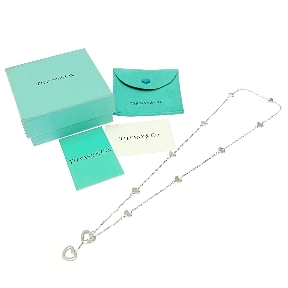 【箱付き】 TIFFANY&Co. ティファニー シルバー ハートリンク ラリアット ネックレス 8.8g 925刻印 440294 ネックレス拍卖