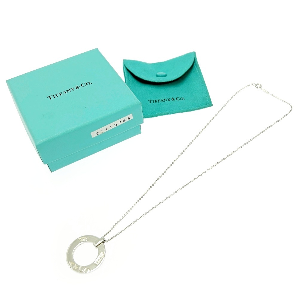 【箱付き】 TIFFANY&Co. ティファニー シルバー 1837 オープン サークル ネックレス 7.8g 925刻印 445309 ネックレス拍卖