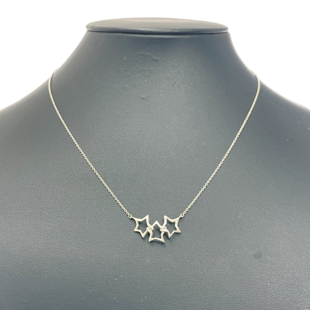 TIFFANY&Co. ティファニー シルバー トリプルスター ネックレス 2.2g 925刻印 426826 ネックレス拍卖