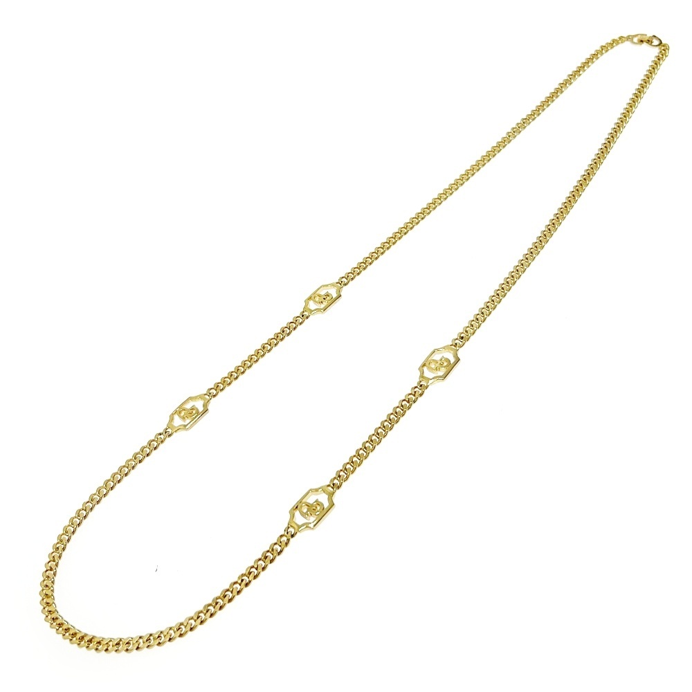 Christian Dior クリスチャンディオール GP CDロゴ 喜平 ロングネックレス ゴールド 440438 ネックレス拍卖