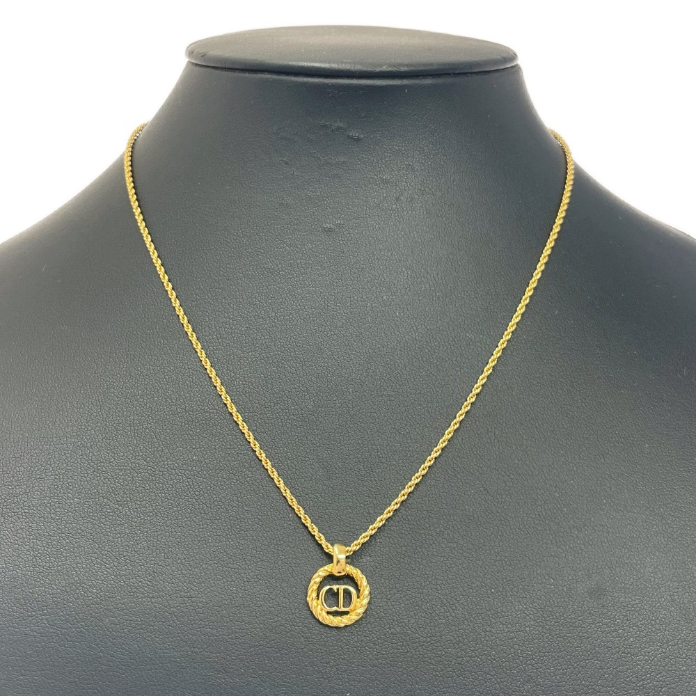 Christian Dior クリスチャンディオール GP CDロゴ ラウンド ネックレス ゴールド 448989 ネックレス拍卖