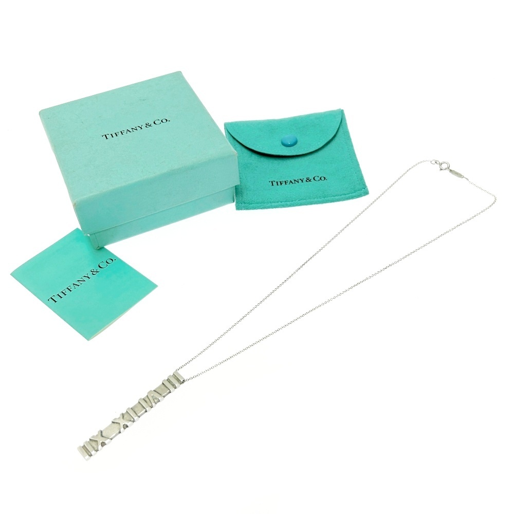 【箱付き】 TIFFANY&Co. ティファニー シルバー アトラス バー ネックレス 7.0g 925刻印 421322 ネックレス拍卖