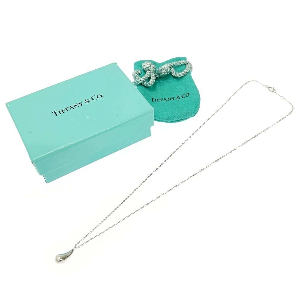 【箱付き】 TIFFANY&Co. ティファニー シルバー エルサペレッティ ティアドロップ ネックレス 3.0g 925刻印 423753 ネックレス拍卖