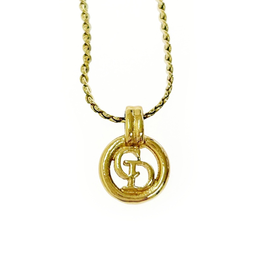 Christian Dior クリスチャンディオール GP CDロゴ ネックレス レディース ゴールド 404864 ネックレス拍卖