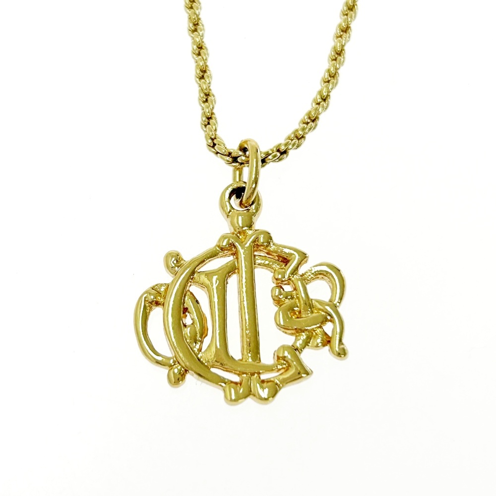 Christian Dior クリスチャンディオール GP エンブレム ネックレス レディース ゴールド 404891 ネックレス拍卖