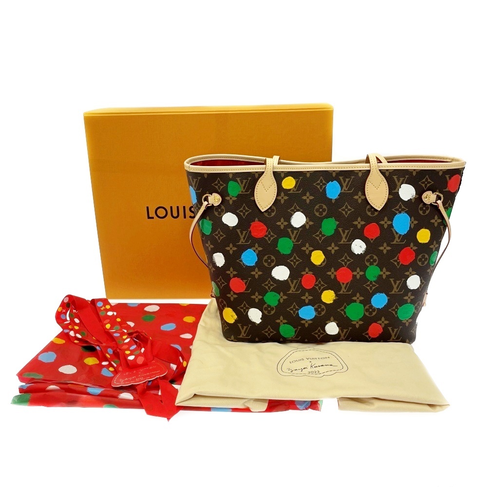 【箱付き・新品未使用】 LOUIS VUITTON ルイ・ヴィトン M46381 モノグラム PVC ×草間彌生 ネヴァーフル MM 395907 ショルダーバッグ拍卖