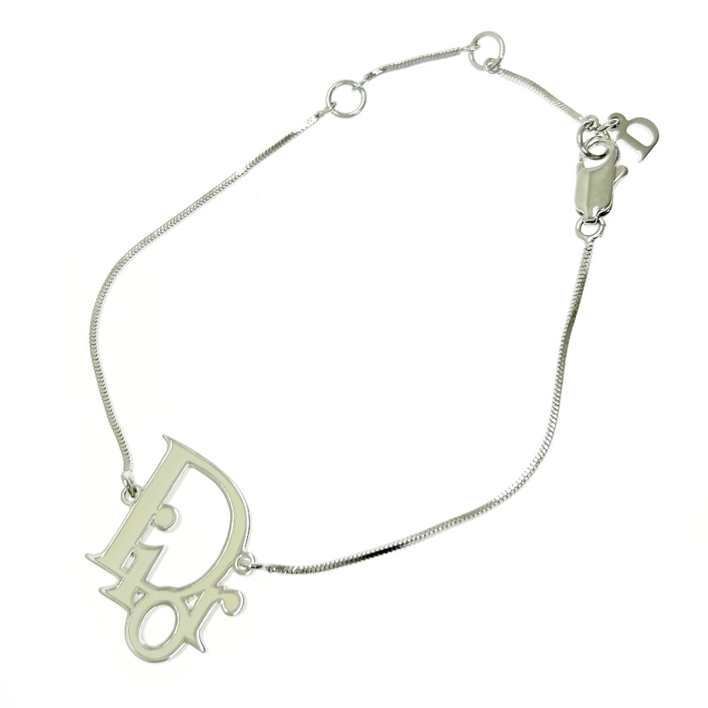 Christian Dior クリスチャンディオール メタル Diorロゴ ブレスレット レディース シルバー ホワイト 396540 ブレスレット拍卖