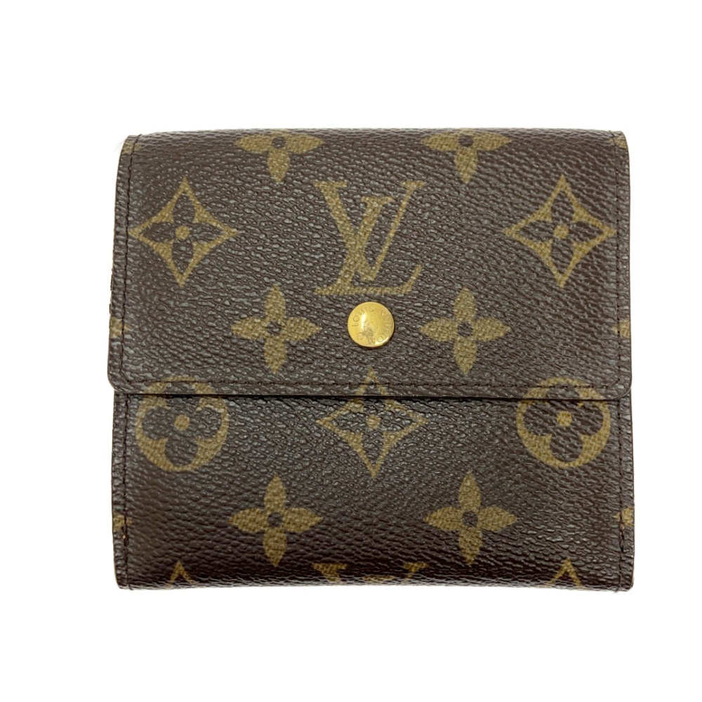 LOUIS VUITTON ルイ・ヴィトン M61654 モノグラム PVC ポルトフォイユエリーズ ブラウン 403621 二つ折り財布拍卖