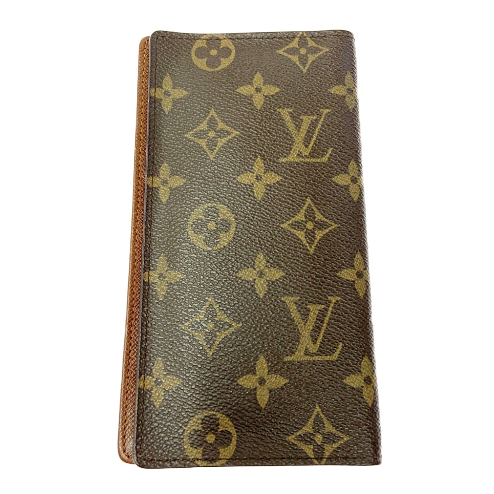 LOUIS VUITTON ルイ・ヴィトン M60825 モノグラム PVC ポルトカルトクレディ ブラウン 403703 長財布拍卖