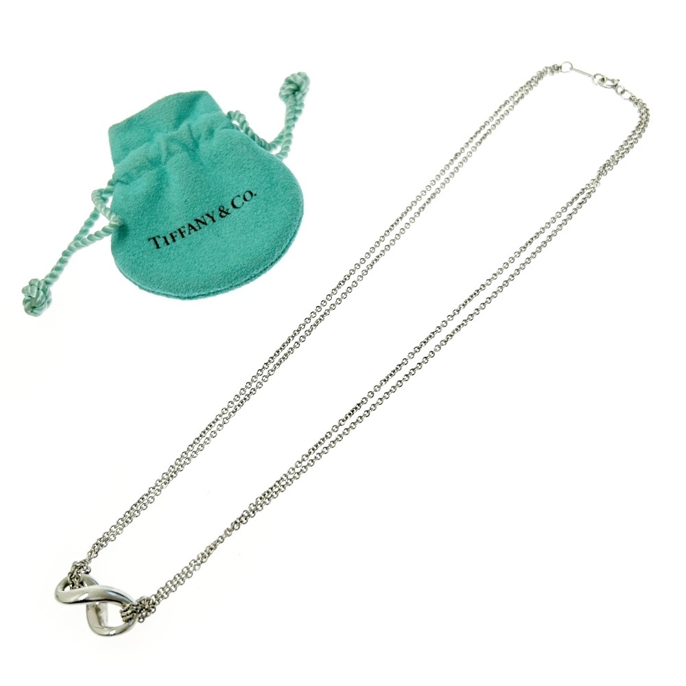 TIFFANY&Co. ティファニー シルバー インフィニティ ネックレス 7.5g 925刻印 390273 ネックレス拍卖
