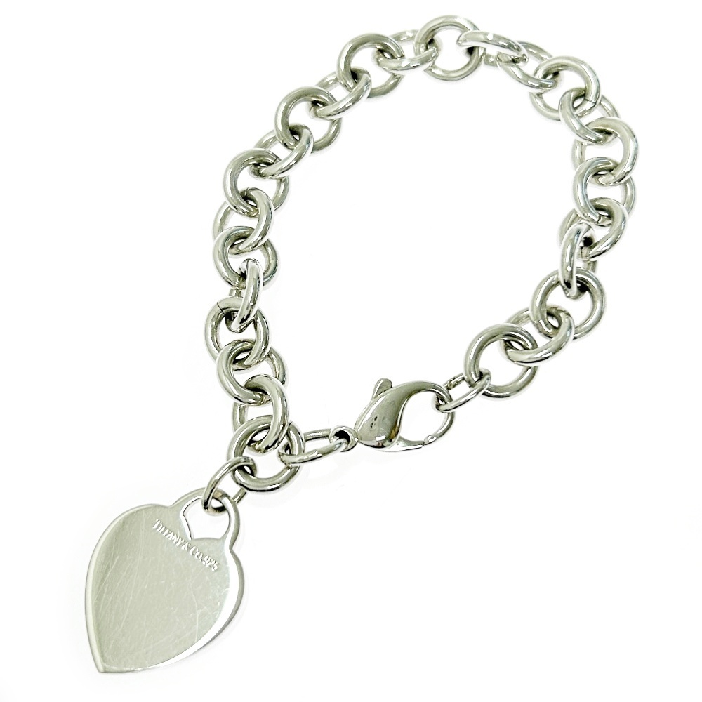 TIFFANY&Co. ティファニー シルバー ハートタグ ブレスレット 34.5g 925刻印 342636 ブレスレット拍卖