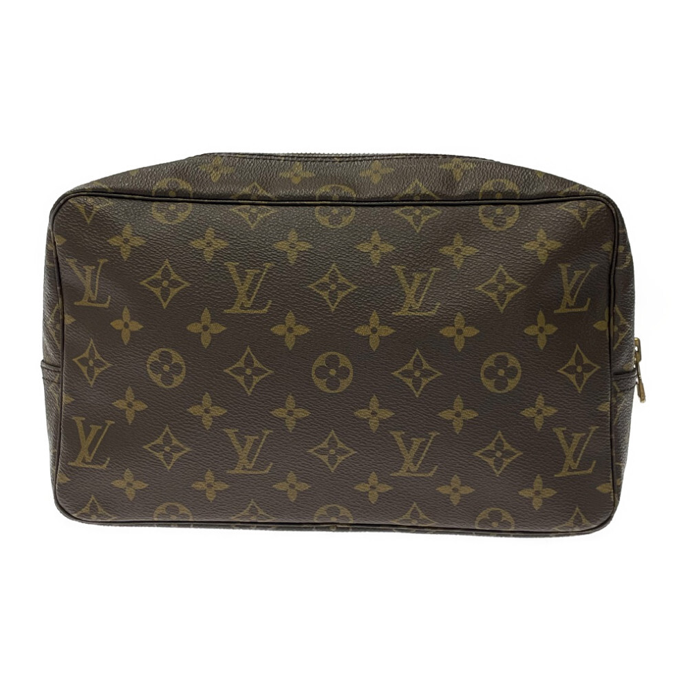 LOUIS VUITTON ルイ・ヴィトン M47522 モノグラム PVC トゥルーストワレット28 ブラウン 326427 セカンドバッグ拍卖