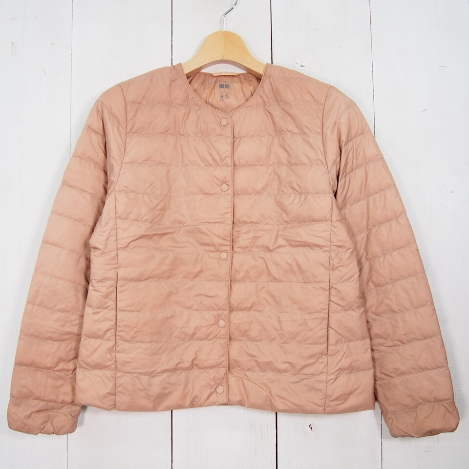 ユニクロ UNIQLO ウルトラライトダウンコンパクトジャケット ウィメンズ(L)ピンクベージュ/211-429456/518拍卖