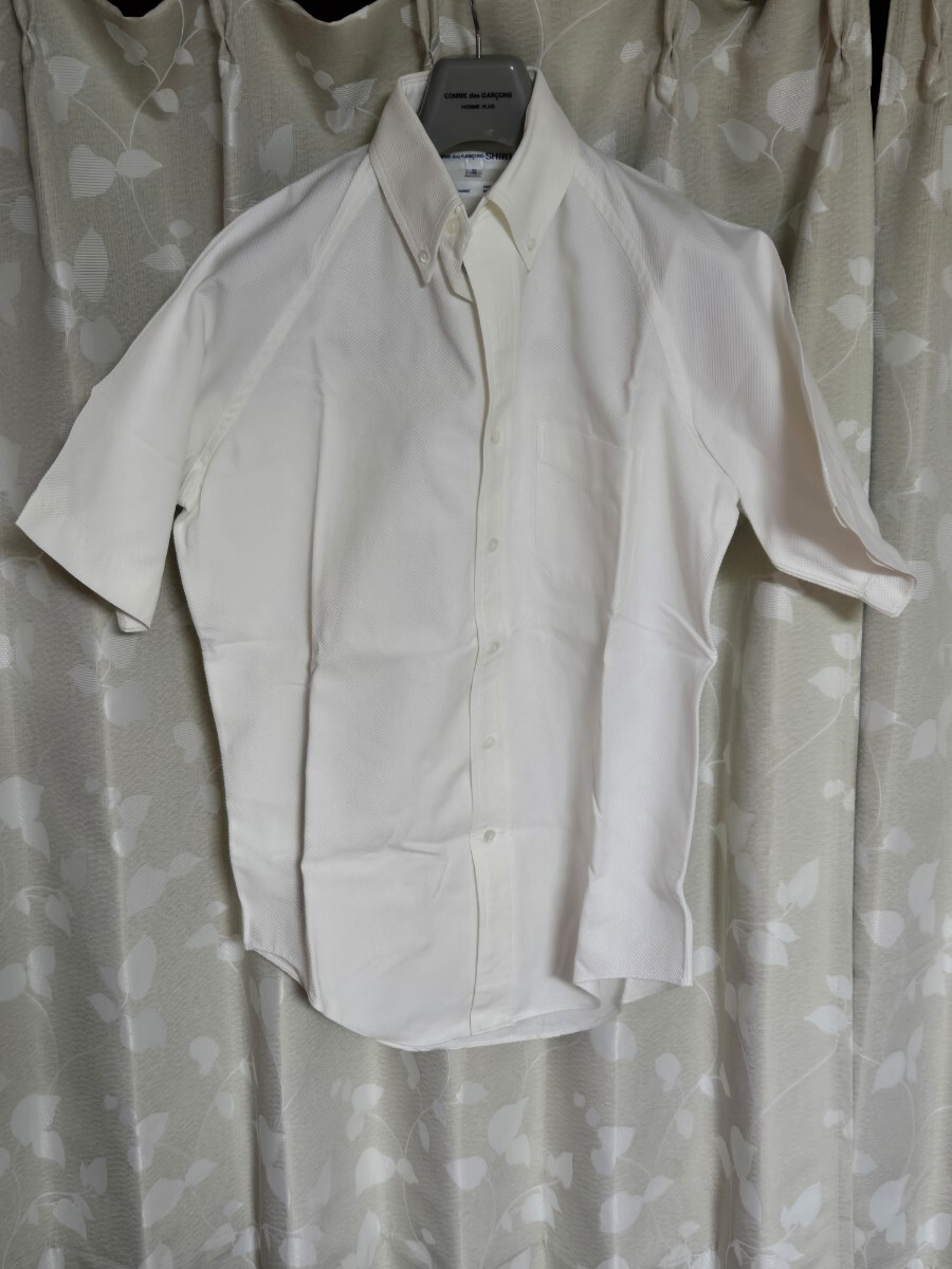 COMME des GARCONS SHIRT コムデギャルソン シャツ 半袖ボタンダウンシャツ 白拍卖