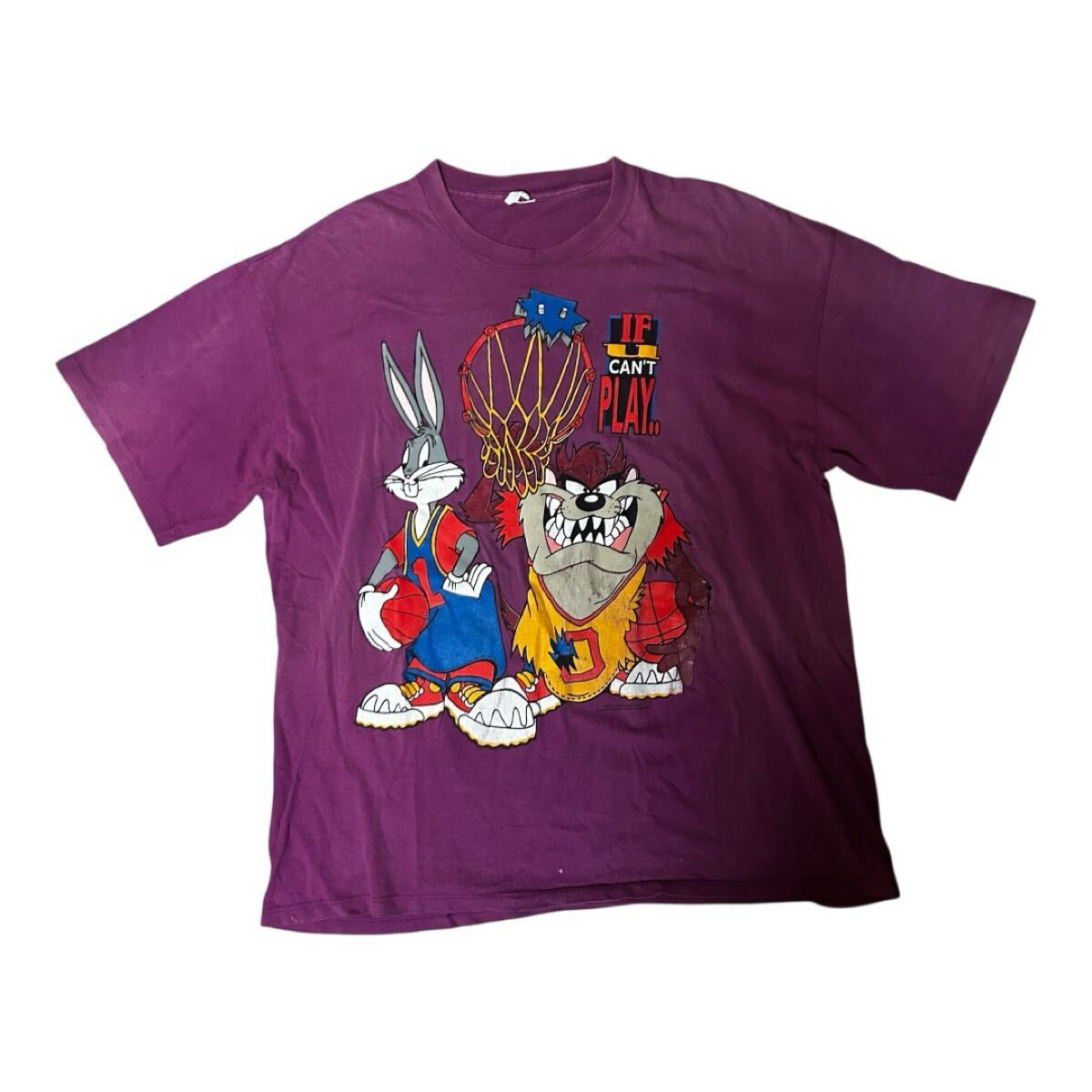 中古品 90s LOONEY TUNES バスケットボール Tシャツ USA製拍卖