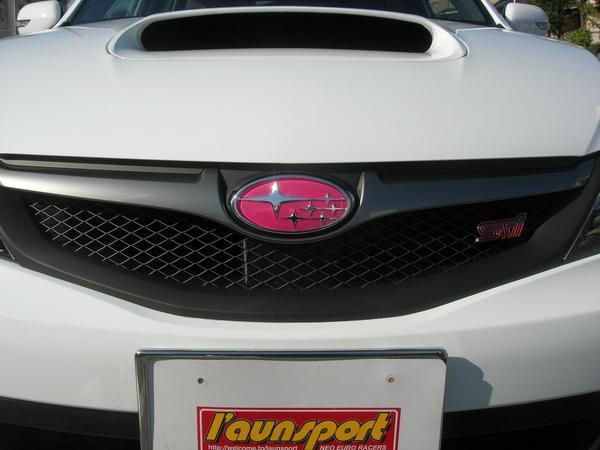 ラ・アンスポーツ インプレッサGRB/F型 フロント カスタムピンクオーナメント *送料別途拍卖