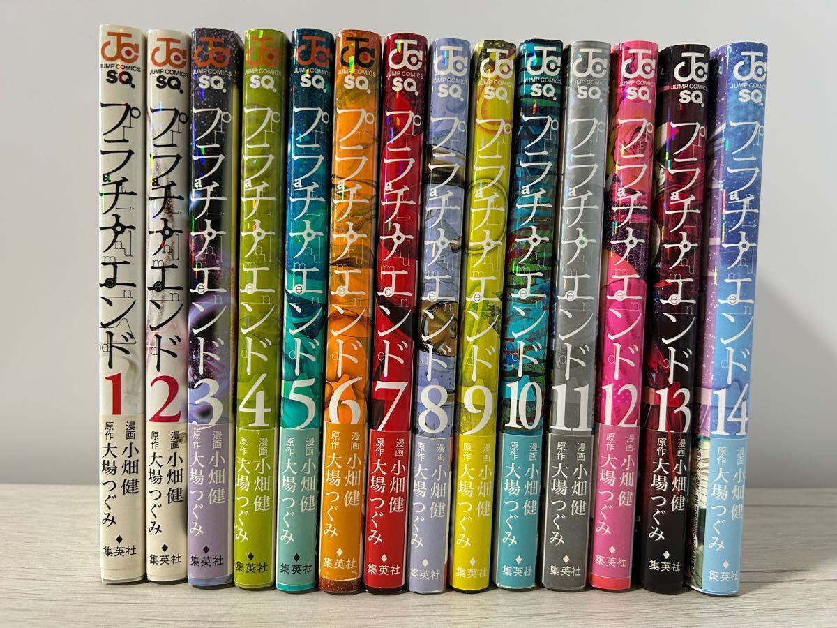 プラチナエンド 全14巻完結セット 全巻初版・帯付き・ジャンパラ入り 小畑健 大場つぐみ 【中古】YE8055DAI 【送料無料/匿名配送】拍卖
