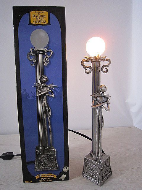 当時物 ナイトメア・ビフォア・クリスマス NECA デスクランプ Pewter Desk Lamp ジャック・スケリントン 照明 【未使用】YO8029IKE拍卖