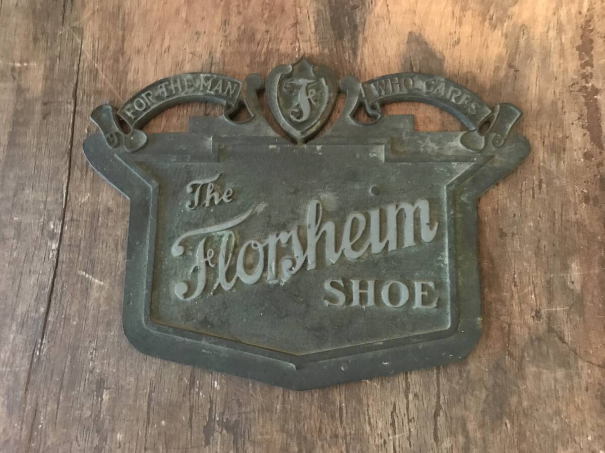 ~40s ヴィンテージ Florsheim フローシャイム シューズ ディスプレイ 店舗 ショップ サイン 什器 看板 USA オールデン レッドウイング拍卖