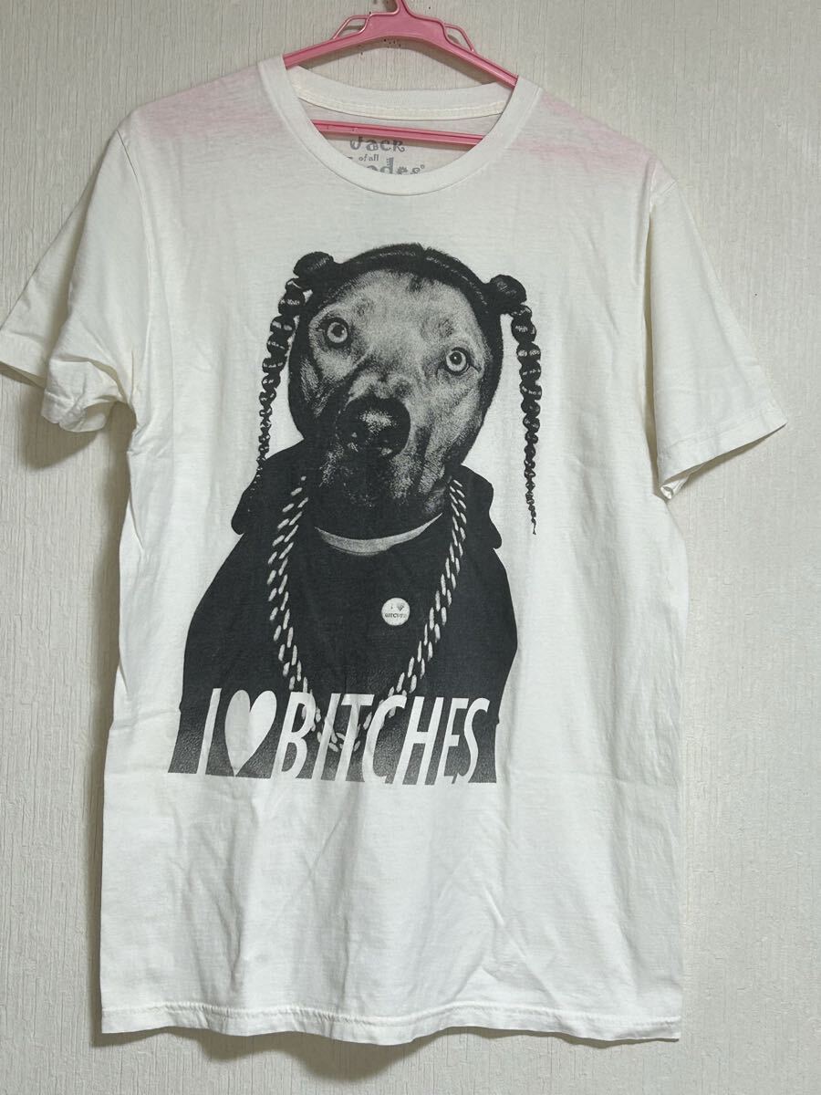 超希少 PETS ROCK ペッツロック i love bitch 半袖Tシャツ サイズL拍卖