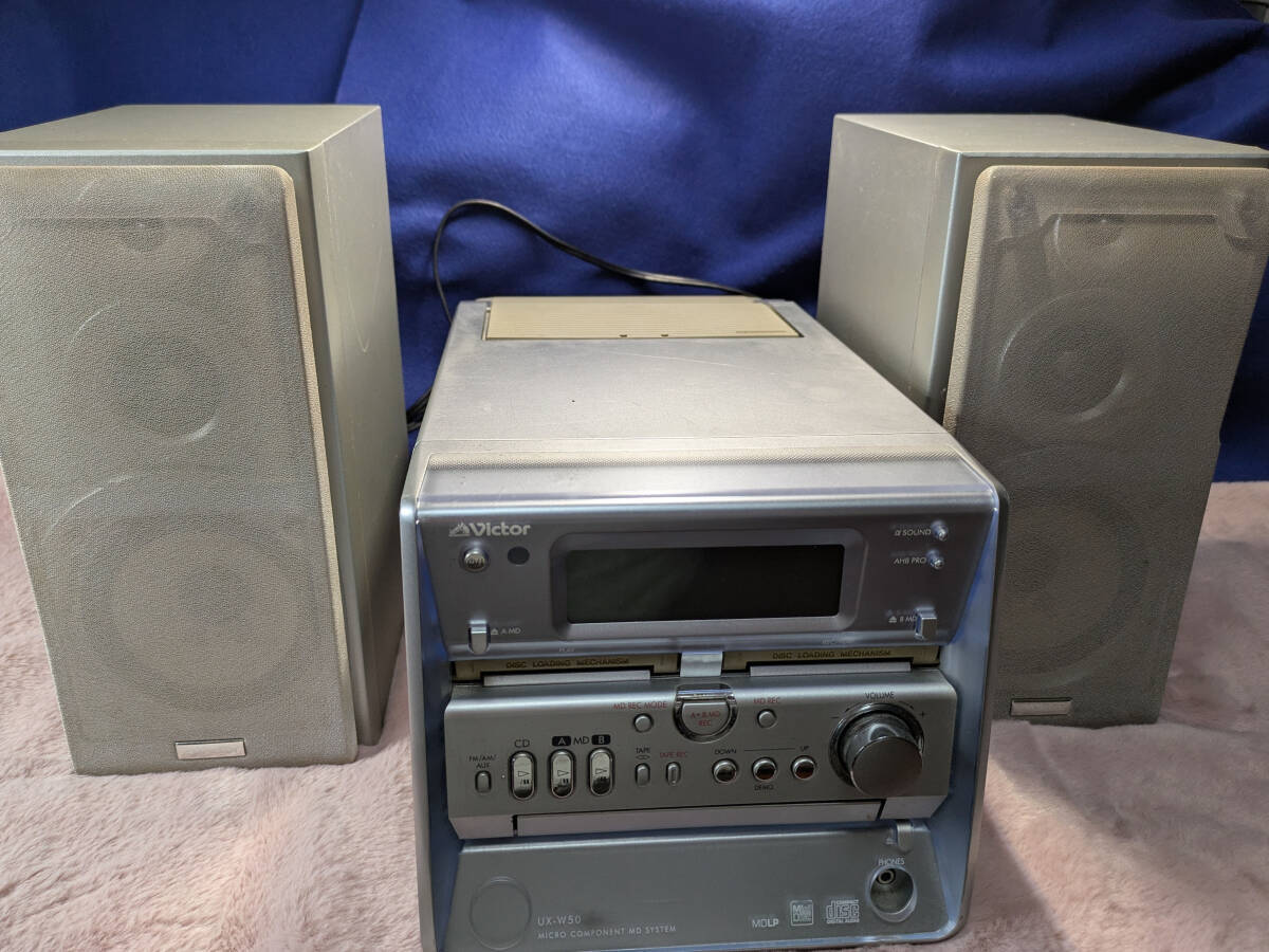 ★Victor★ビクター UX-W50!!minicompo ダブルミニコンポ CA-UXW50-S 格安!!! 拍卖