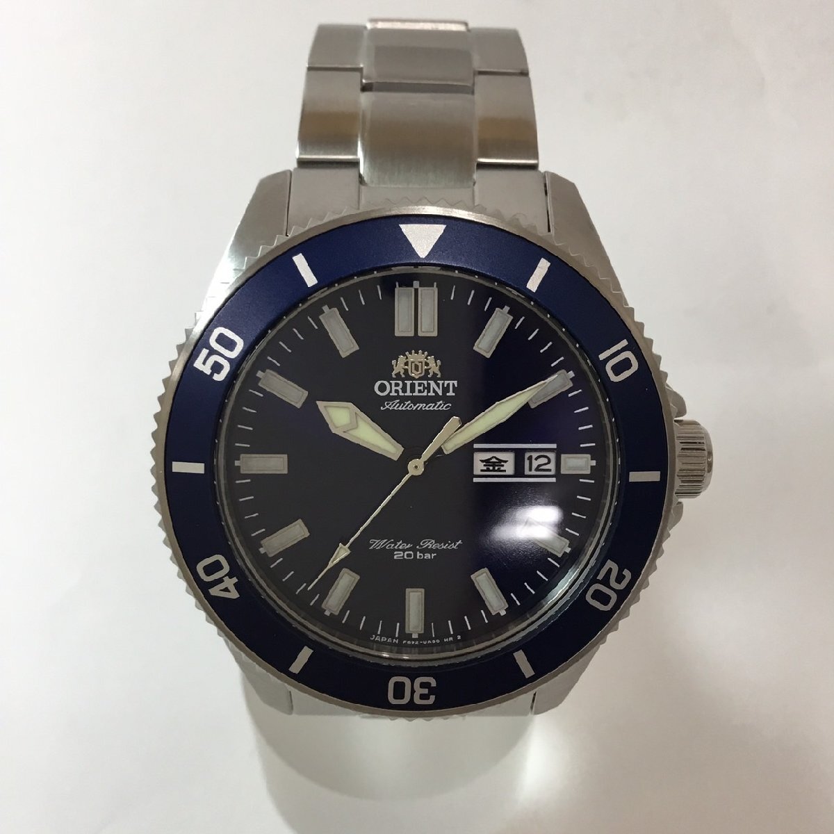 <美品>ORIENT オリエント Sports スポーツ Orient Mako オリエントマコ ダイバーデザイン RN-AA0007L 腕時計 デイデイト SS 自動巻き拍卖