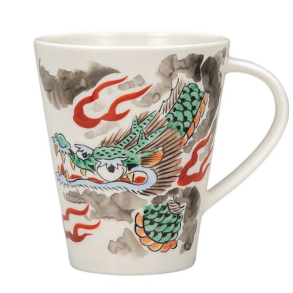 九谷焼! ☆雲竜・ビックマグカップ☆ K9-1004 新品 茶器 コーヒー 紅茶 ミルク ラテ エスプレッソ カプチーノ ギフト拍卖