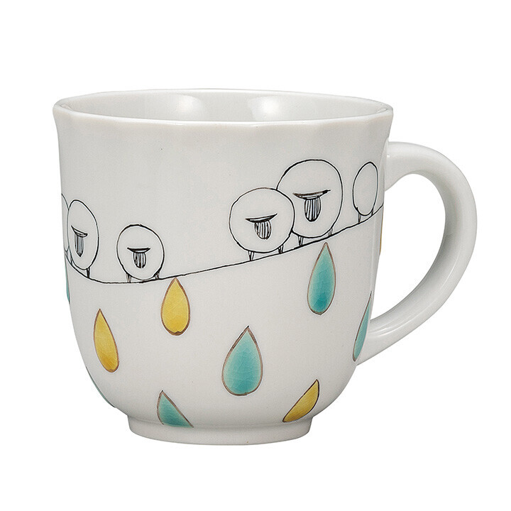 九谷焼! ☆ひつじドロップ・マグカップ☆ K9-938 新品 茶器 コーヒー 紅茶 ミルク ラテ エスプレッソ カプチーノ ギフト拍卖