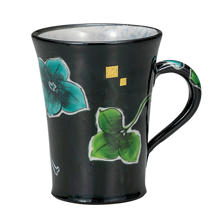 九谷焼! 創正窯 ☆クローバー・マグカップ☆ K9-952 新品 茶器 コーヒー 紅茶 ミルク ラテ エスプレッソ カプチーノ ギフト拍卖