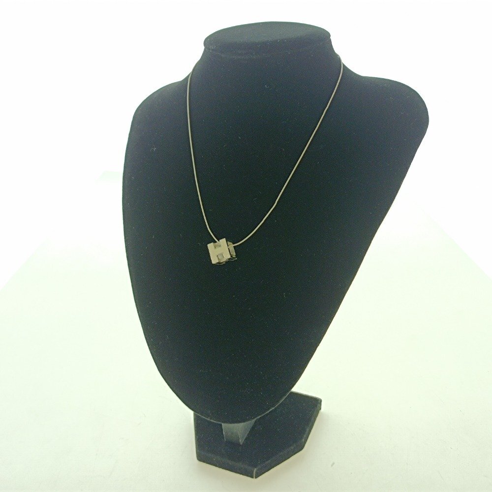 HERMES エルメス カージュドアッシュ Hキューブ チョーカー ネックレス レディース ブランド ファッション アクセサリー 小物 中古拍卖